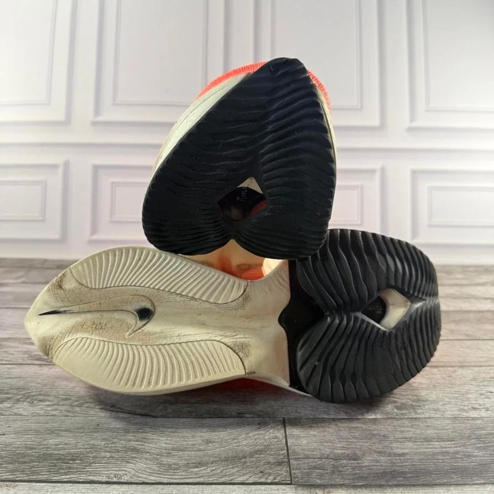 Nike Air Zoom Alphafly Next% orange running shoes mens size 12.5